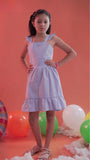 VESTIDO NIÑA SOLO DISEÑO AZUL