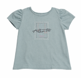 Blusa Textura Manga Bombacha