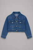 Chaqueta denim con flores