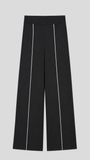 Pantalon con sesgos frontales