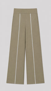 Pantalon con sesgos frontales