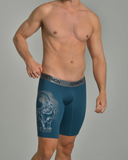 BOXER DE HOMBRE LARGO MICROFIBRA AZUL OSCURO