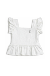 Blusa Cuello Cuadrado Zurcido
