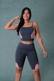 CONJUNTO MUJER LEGGINS BIKERS