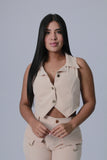 BLUSA MUJER CHALECO BOTONES