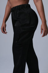 PANTALON MUJER PRETINA RESOTADA NEGRO