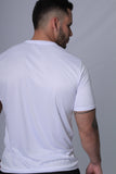 CAMISETA HOMBRE CON ESTAMPADO BLANCA