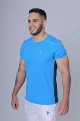 CAMISETA HOMBRE NKI CON DETALLES AZUL