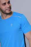 CAMISETA HOMBRE NKI CON DETALLES AZUL