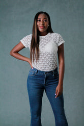 BLUSA MUJER ENCAJE GUIPURT