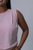 BLUSA MUJER RESORTADA PARTE INFERIOR