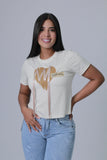 CAMISETA MUJER CINTA PUNTERAS