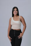 BLUSA MUJER LICRA FRIA SESGOS