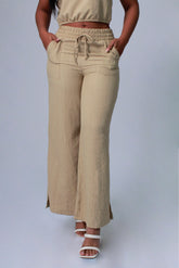 PANTALON MUJER TEXTURA SOLOS FONDO