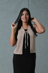 CHALECO MUJER TEJIDO SOLO FONDO