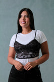 CAMISETA MUJER CON BLUSA SOBREPUEST