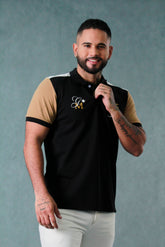 CAMISETA TIPO POLO HOMBRE PIQUE BLO