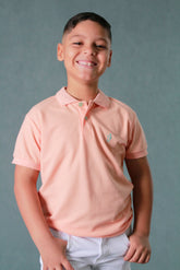 CAMISETA TIPO POLO NINO SOLO FONDO CON B