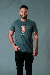 CAMISETA HOMBRE ESTAMPADO CON TECNI