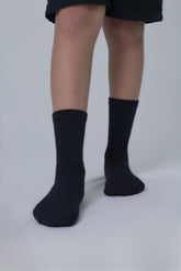 MEDIAS COLEGIAL CORTA AZUL OSCURO