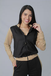 CHAQUETA DEPORTIVA MUJER COMBINADA