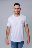 CAMISETA HOMBRE CON ESTAMPADO BLANCA