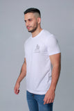 CAMISETA HOMBRE CON ESTAMPADO BLANCA
