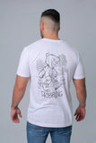 CAMISETA HOMBRE CON ESTAMPADO BLANCA