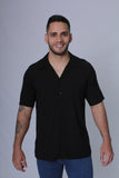 CAMISA HOMBRE VISCOSA NEGRA