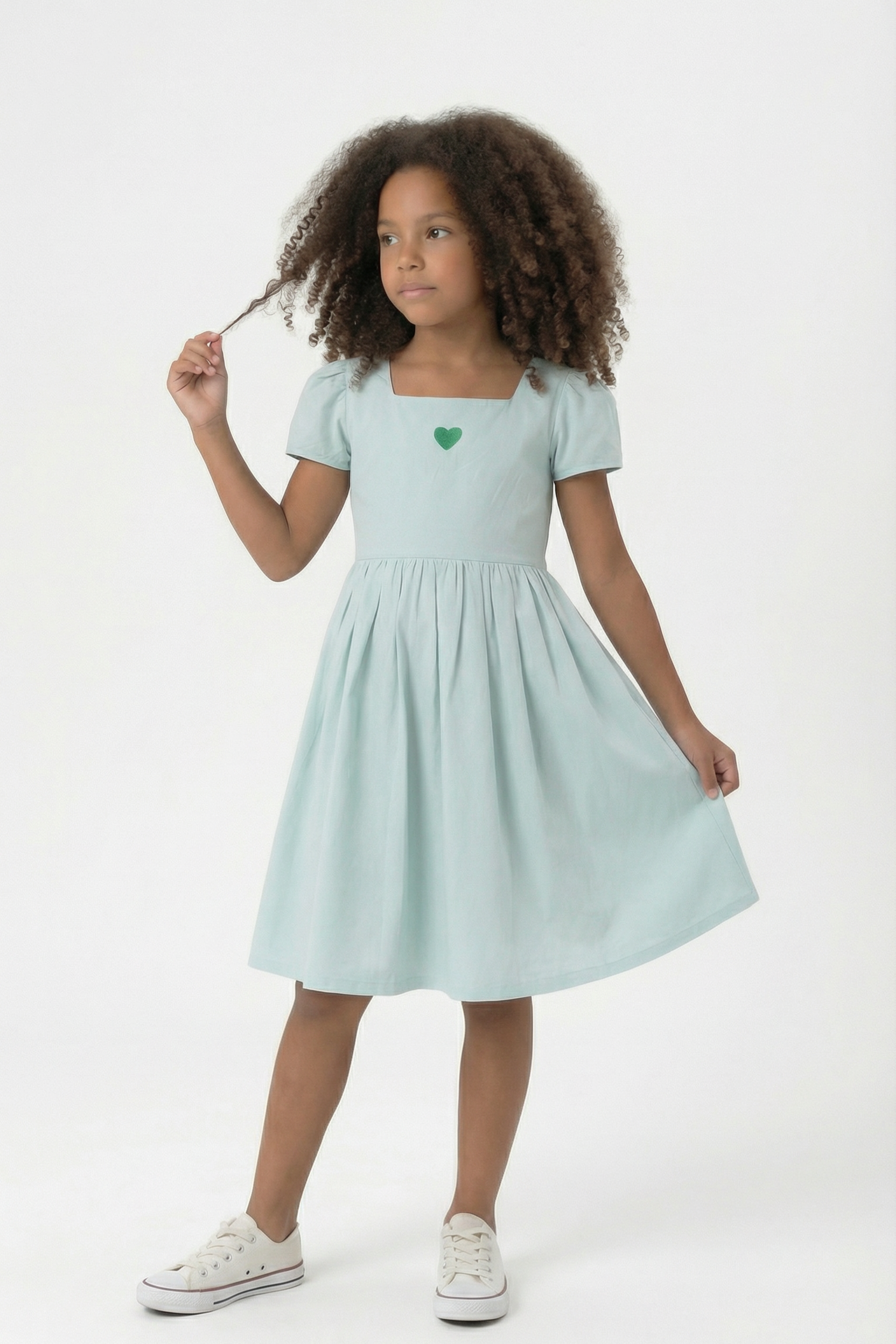 Vestido Unicolor Amplio
