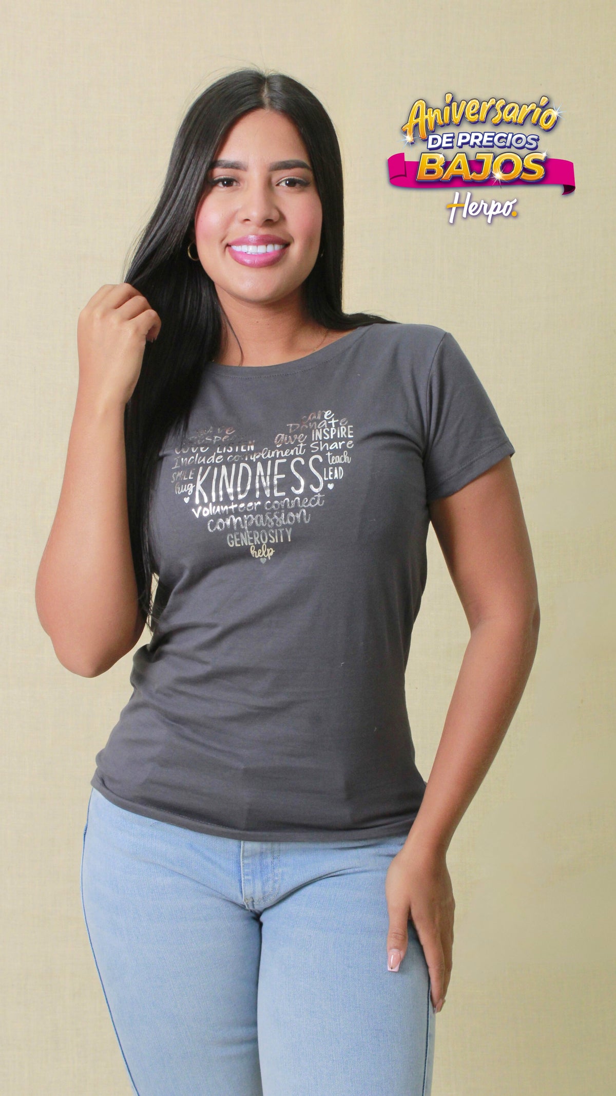 Camiseta estampada foil