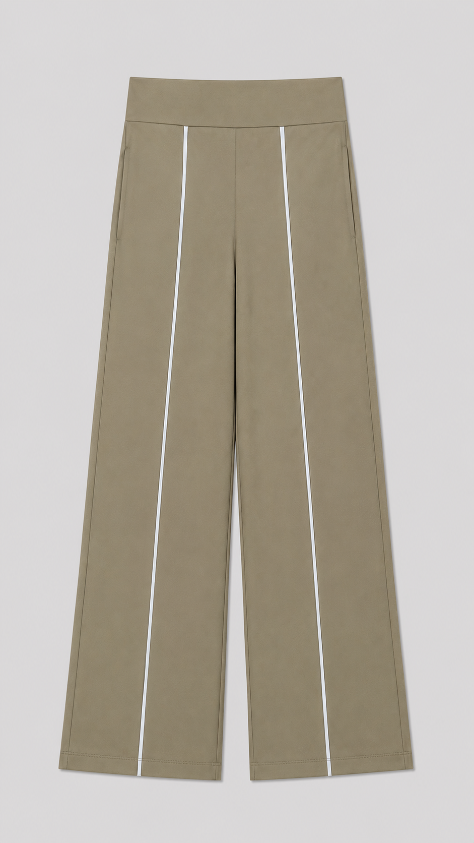 Pantalon con sesgos frontales