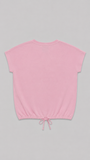 Camiseta con Aplique Floral