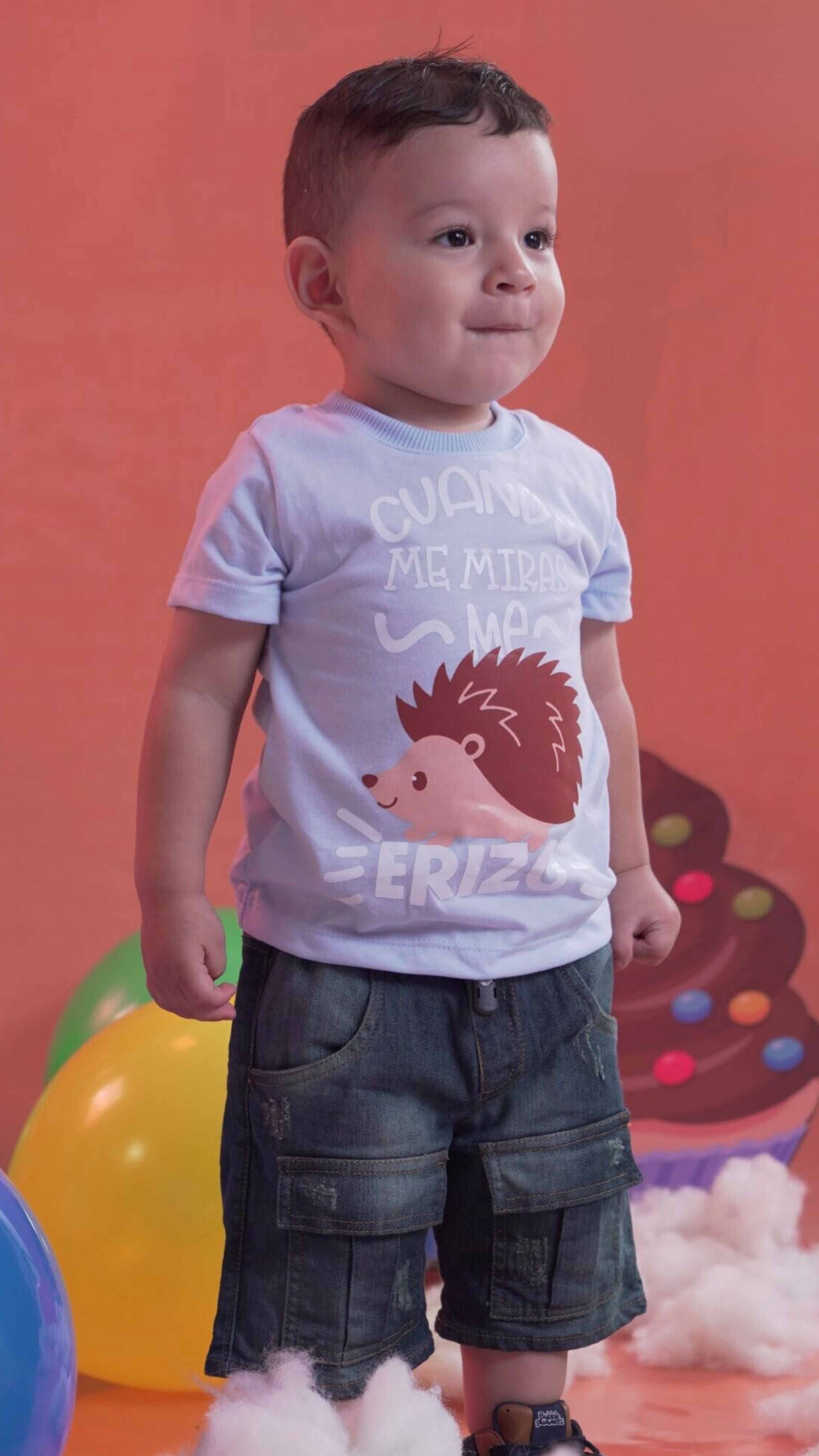 CAMISETA BEBITO ME ERIZO POR TI