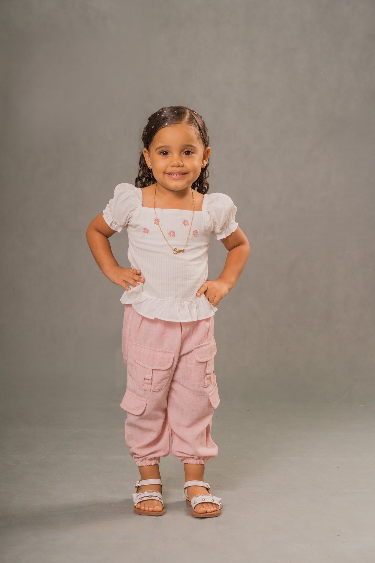 Conjunto jogger cargo niña