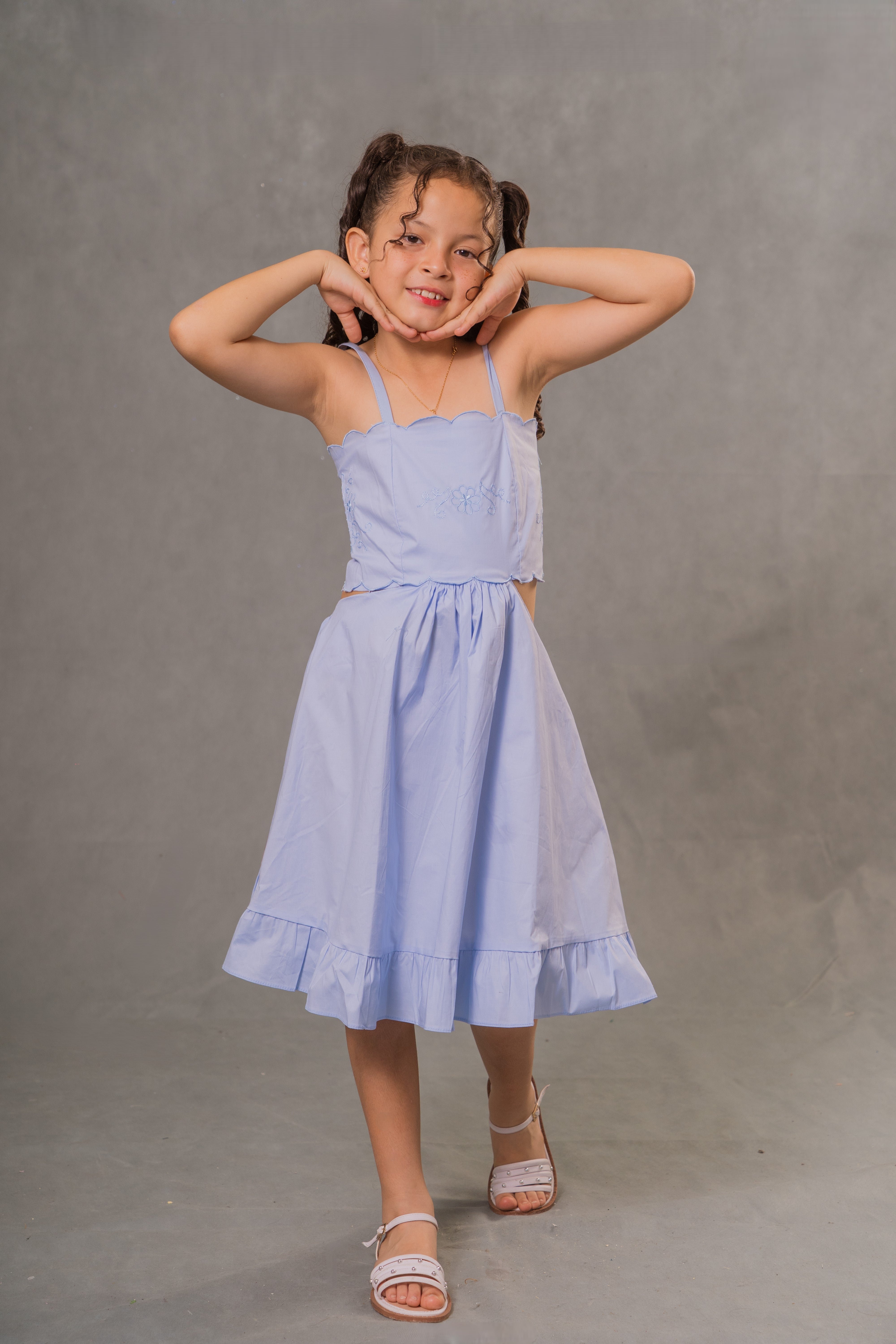 Vestido Escote Curvas Tegido