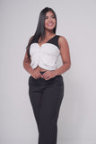 CHALECO BLUSA MUJER FORRADO