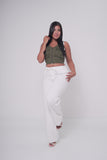 BLUSA MUJER CASUAL VERDE MILITAR