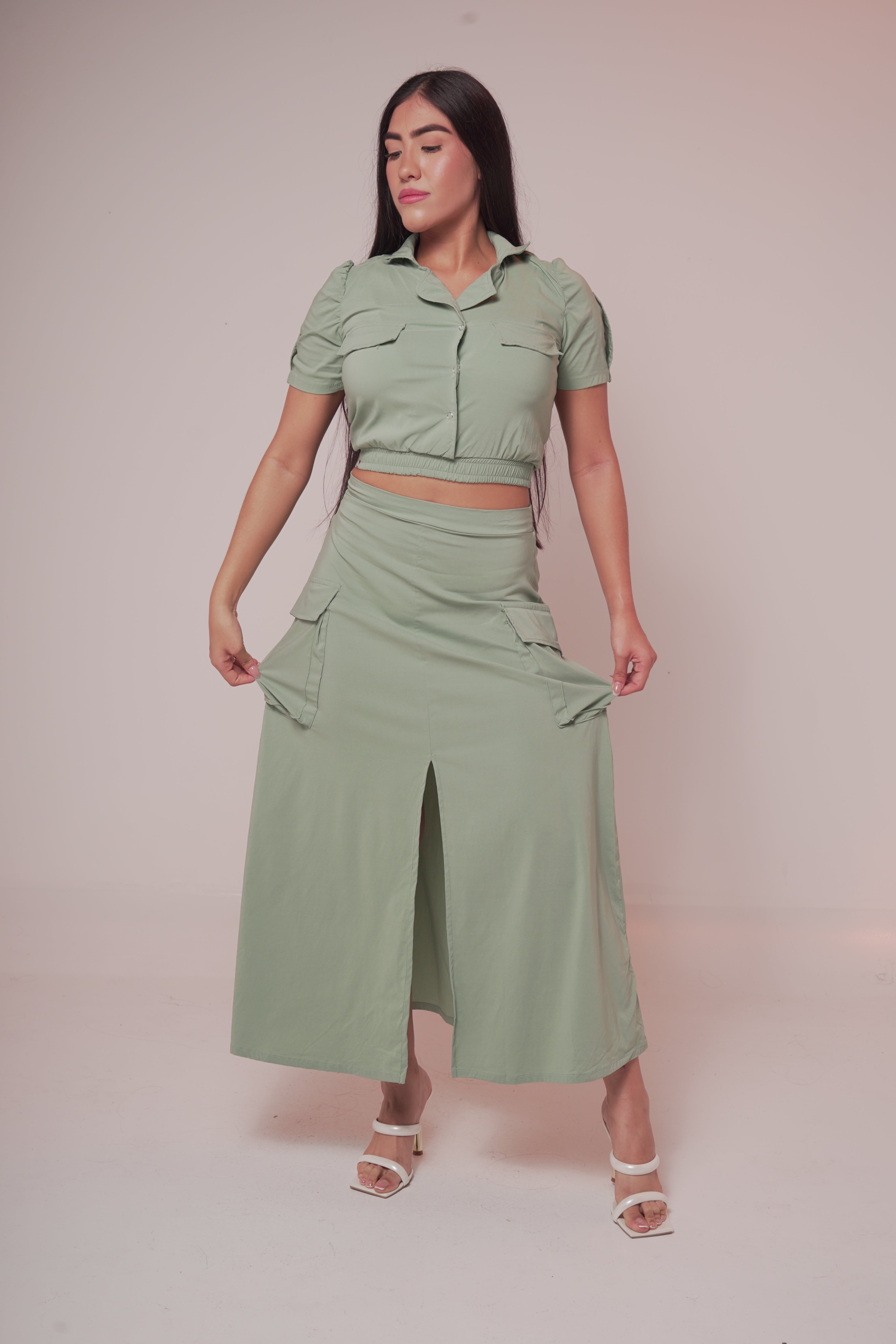 CONJUNTO MUJER BLUSA CAMISETA