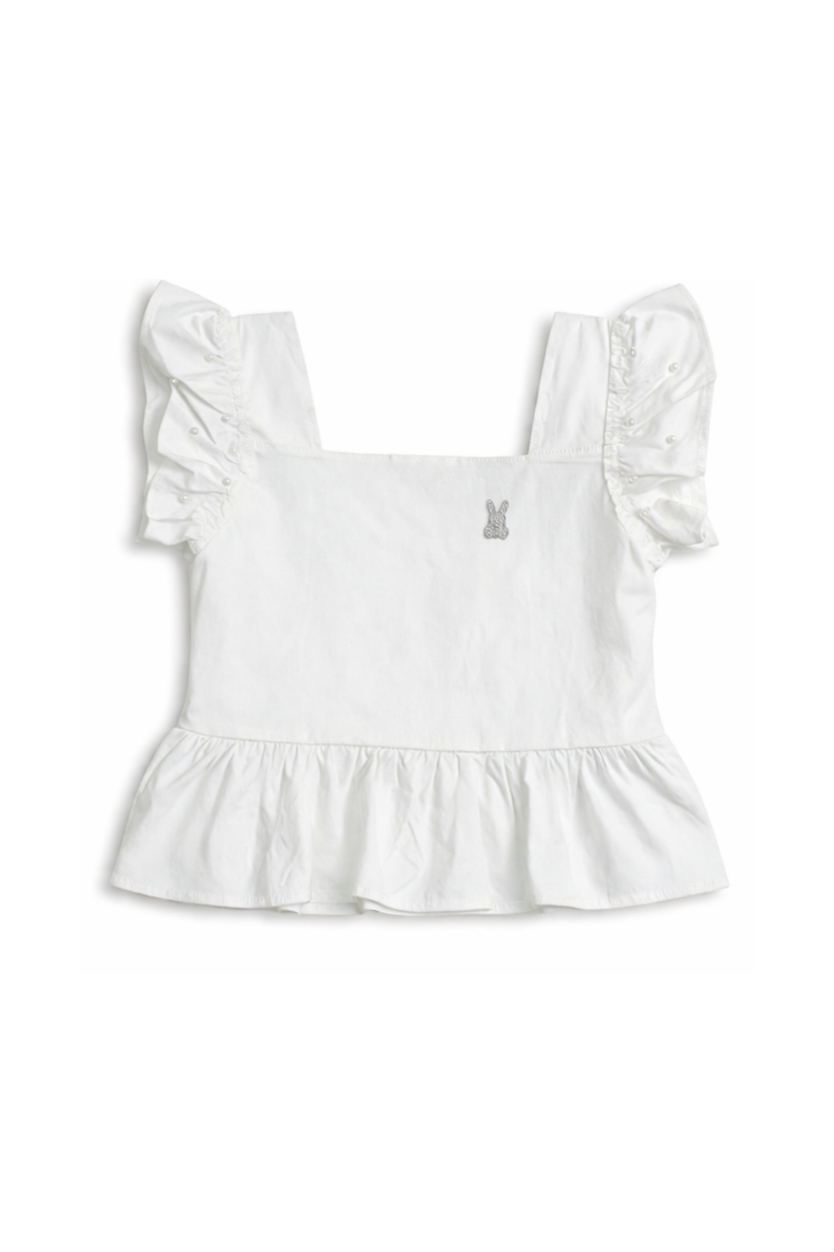 Blusa Cuello Cuadrado Zurcido