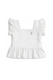 Blusa Cuello Cuadrado Zurcido
