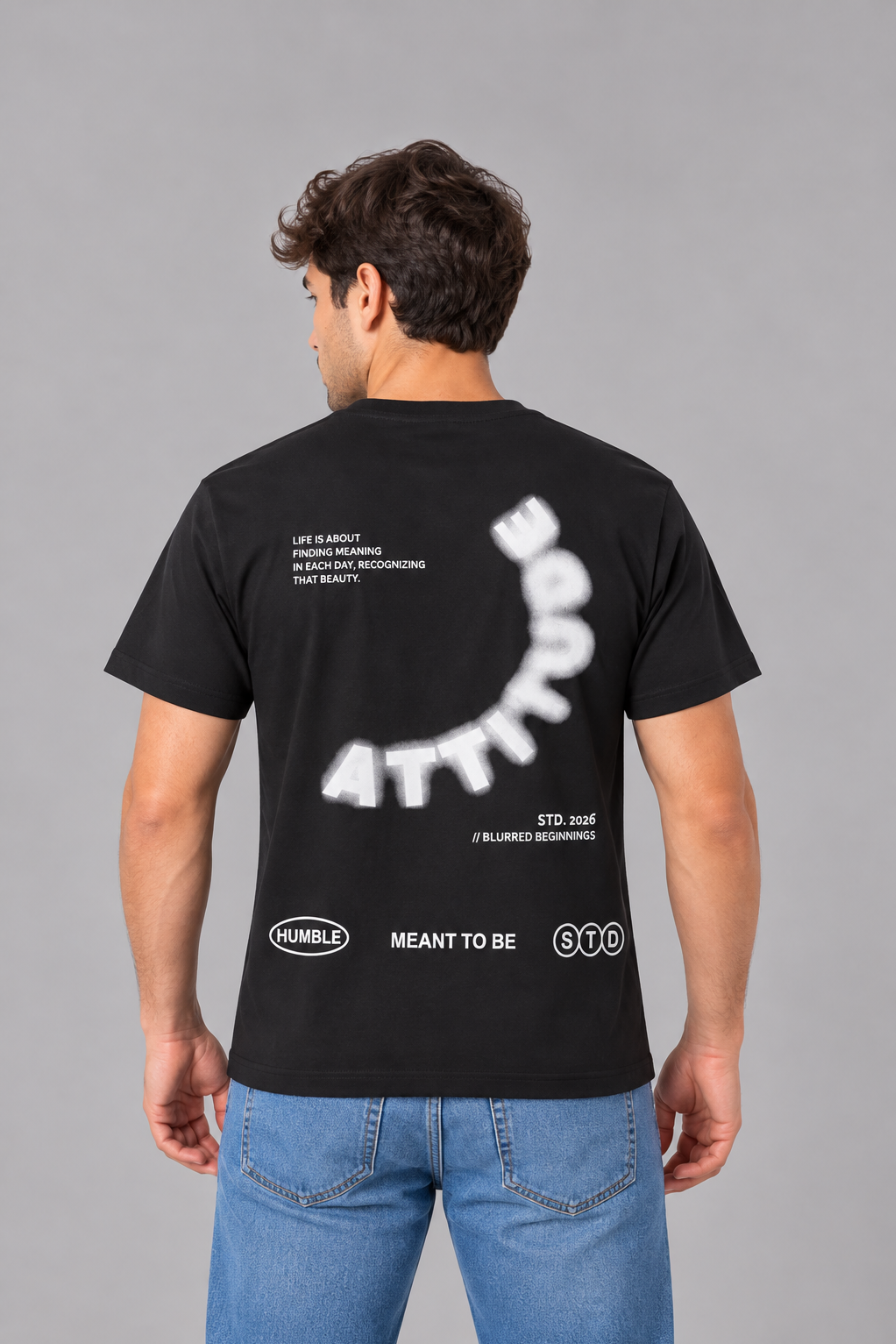camiseta con doble estampado