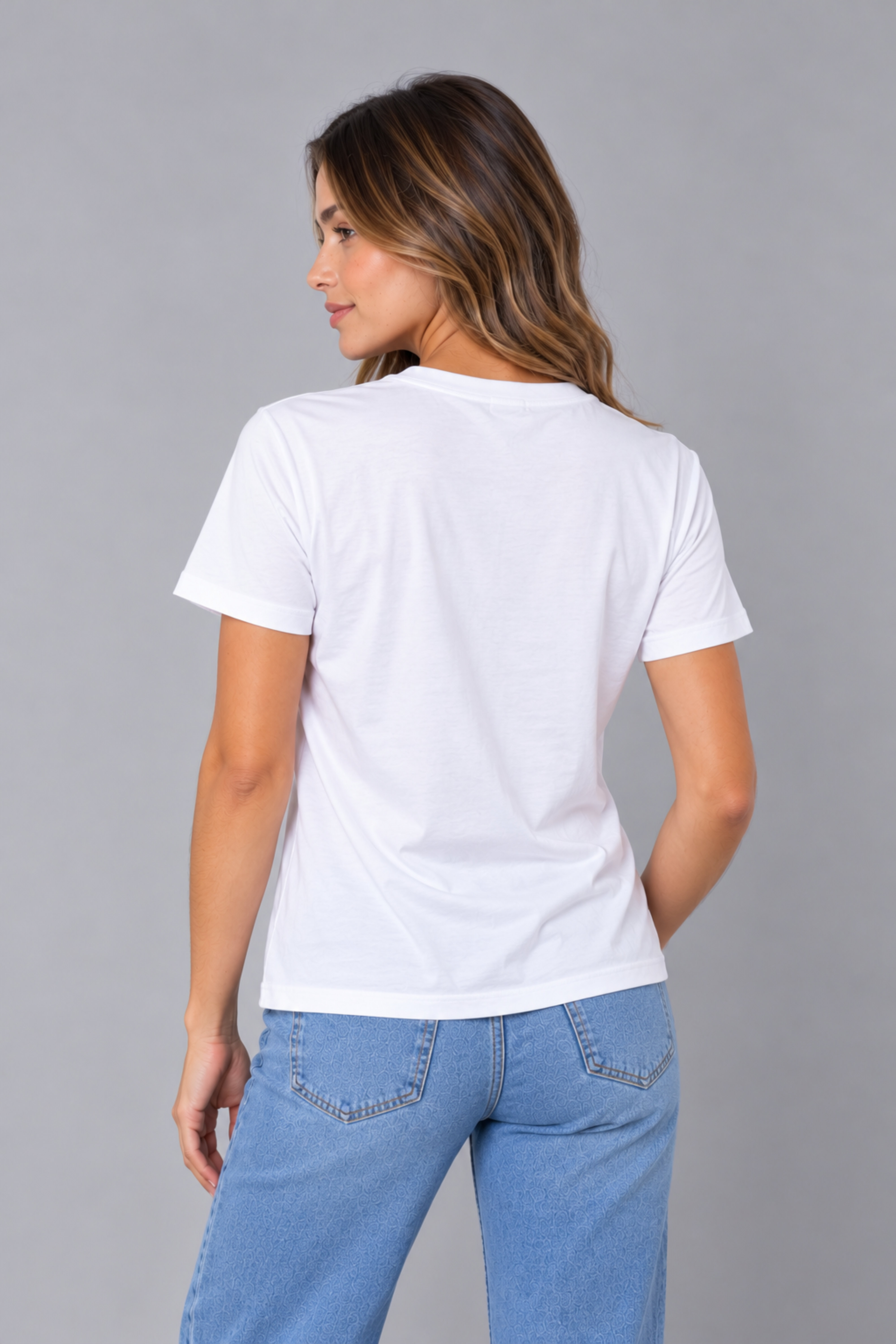 Camiseta de flor estampada