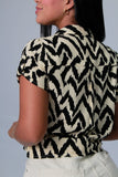 BLUSA MUJER CAMISERA ESTAMPADA