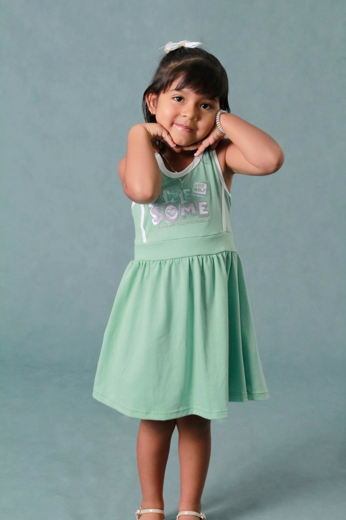 VESTIDO NINA FAJON CINTURA