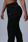 PANTALON MUJER PRETINA RESOTADA NEGRO