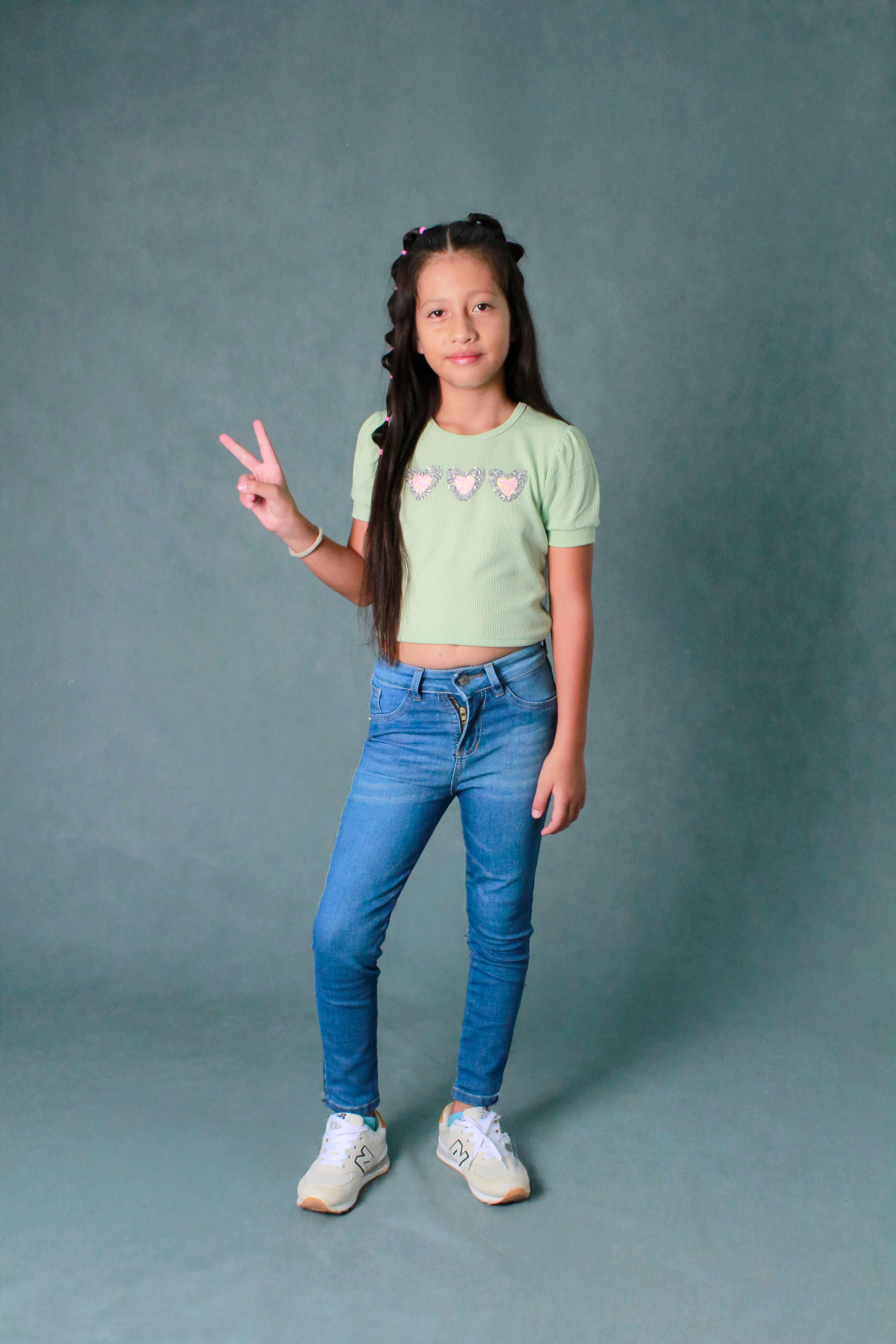 BLUSA NINA BRILLO DISENO TRASERO