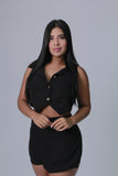 BLUSA MUJER CHALECO BOTONES