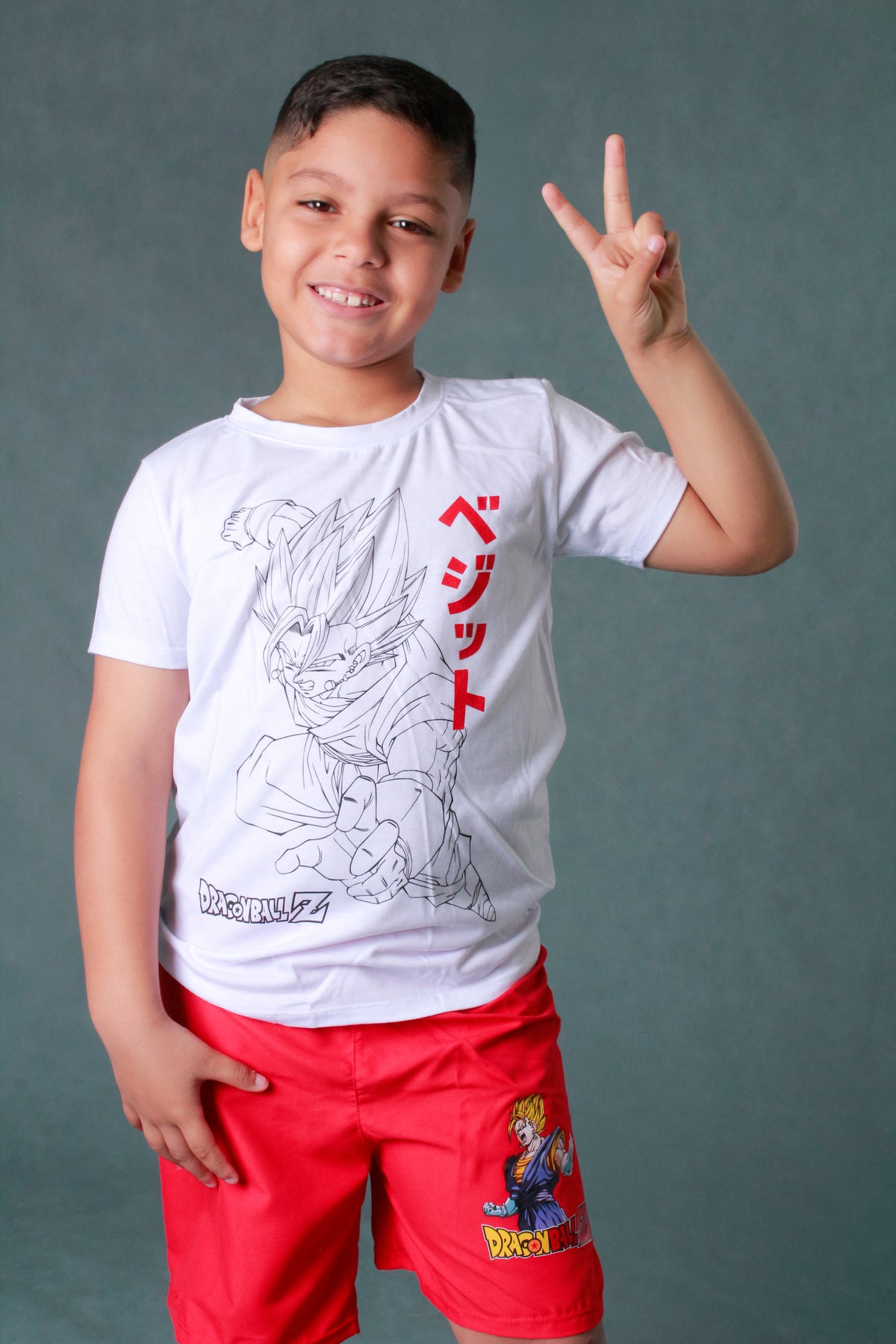CONJUNTO NINO ESTAMPADO DRAGON BALL