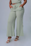 PANTALON VERDE MUJER TEXTURA SOLOS FONDO